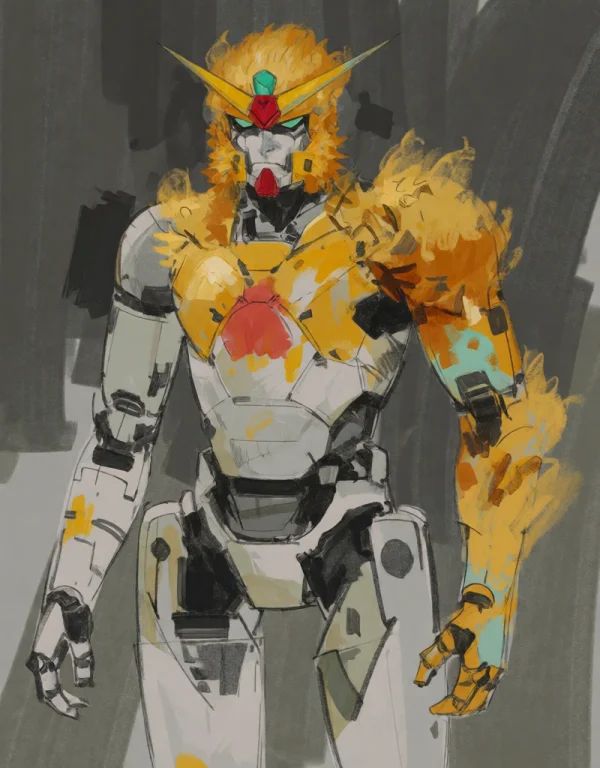 Stylized, Color Sketch, , Parts Decorated Like Monkeyking Gu...