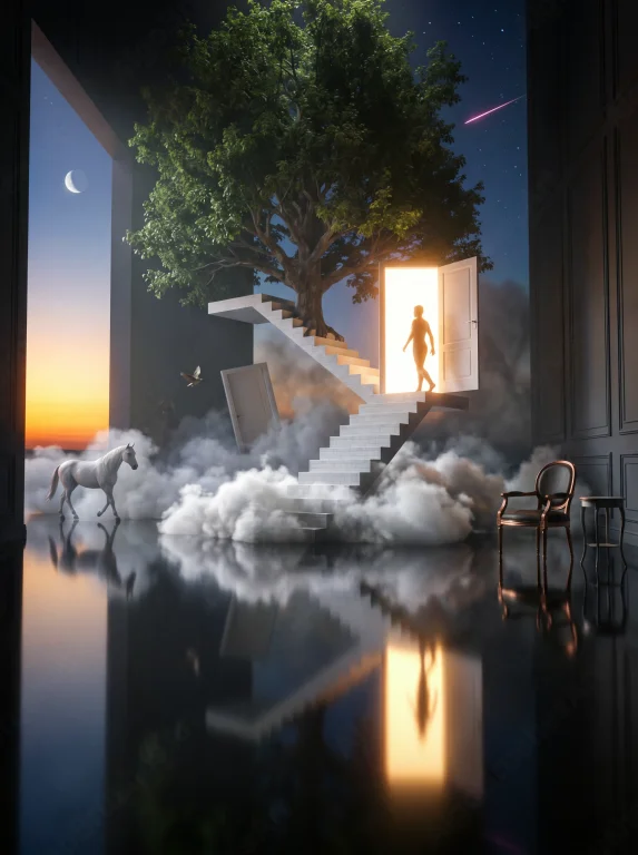 A Path-traced Volumetric Render Operating In A 32-bit Linear...