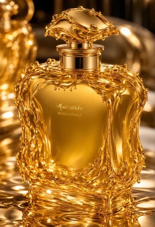 Masterpiece, Absurdres, Vibrant, A Perfume Bottle, Reflectiv...