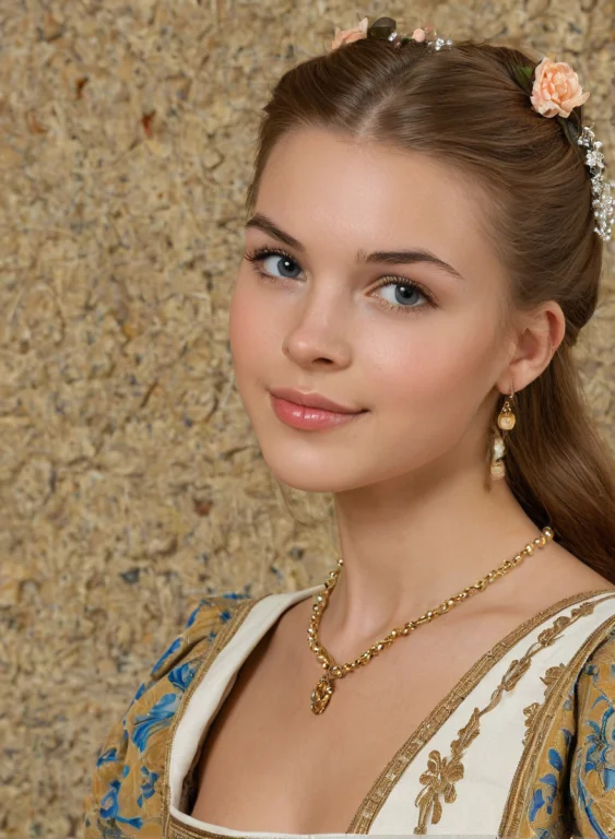 Photo Of A Nubile 18 Year Old French Woman In Traditional Dr...