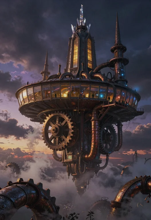 A Colossal, Gravity-defying Fortress Hovers At The Edge Of T...