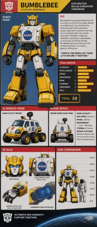 G1 Bumblebee As A Robonaut With Tech Specs