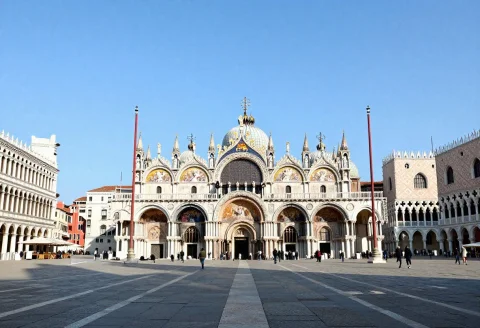 Create An Hyper Realistic Photograph , Of Saint Mark Square... — Stable Diffusion AI Prompt: Create an hyper realistic photograph , of Saint Mark Square in Venice.