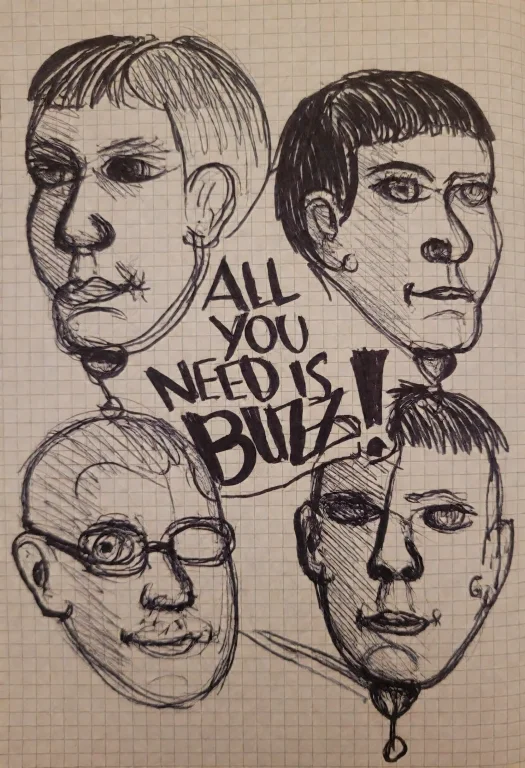 2kd00dl3,a Sketch Done With A Black Pen On Graph Paper. Draw...