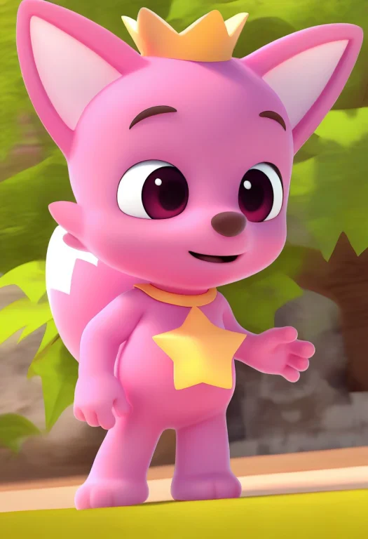 Pinkfongpkwsr, Star Necklace, Crown, Pink Fur, Furry, Solo,...