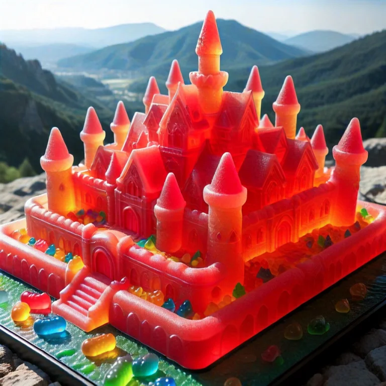 Gummymorph, Masterpiece, Ultra Detailed, Castle Made Of Gumm...
