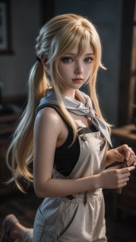 Winry Rockbell, — Stable Diffusion AI Prompt: 温莉·洛克贝尔(Winry Rockbell),高清写实风格、细节锐利、肌肤纹理逼真、光影柔美、超...