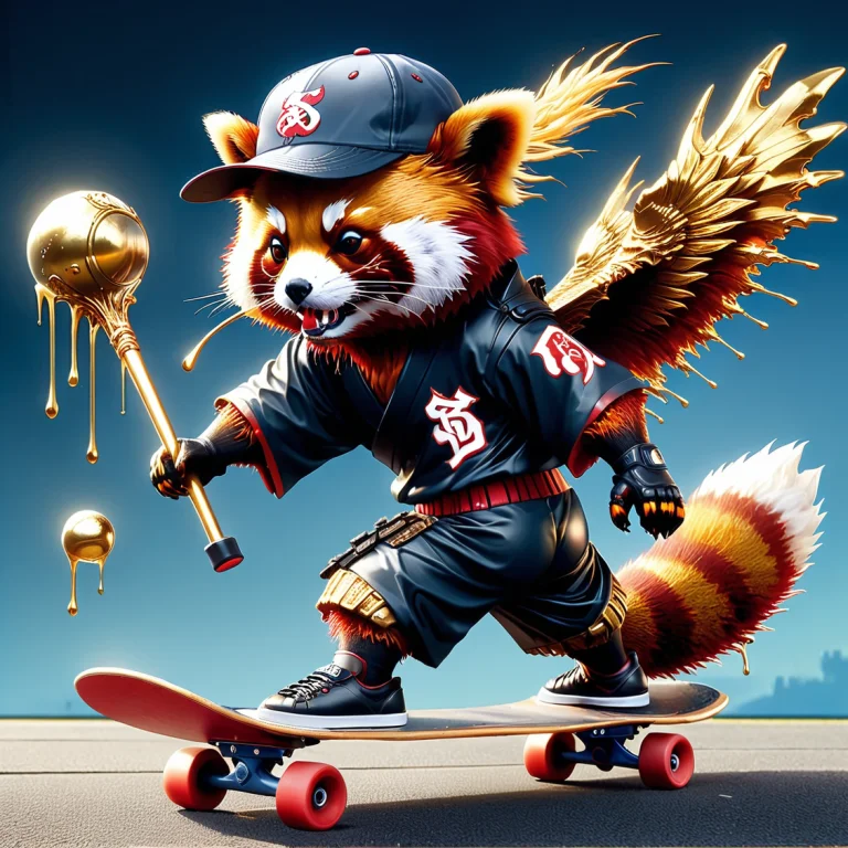 Liquidgoldmorph, Red Panda1.1 Samurai, Japanese Armor, Weari...