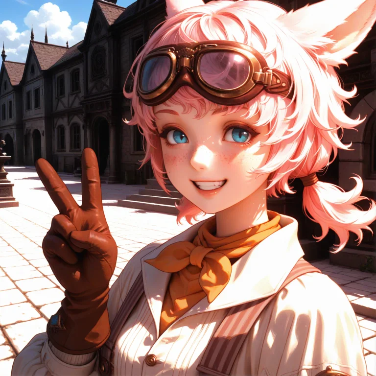 High Quality, Masterpiece, Freckles, Solo, Visnaffxiv, Pink...