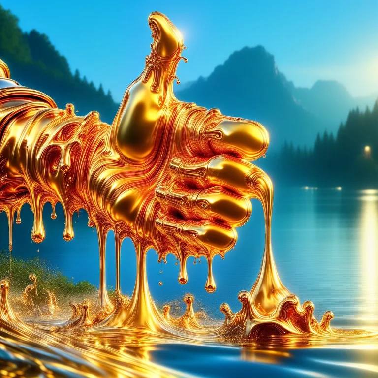 Close Up, Liquidgoldmorph, Dripping, Hand Focus, Close Up, T...