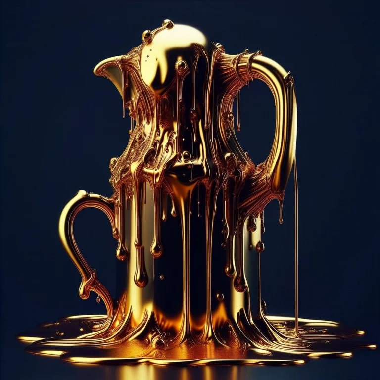 Liquidgoldmorph, Dripping