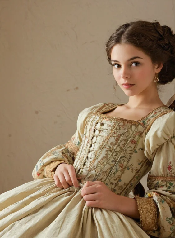 Photo Of A Rubenesque 18 Year Old French Woman In Traditiona...