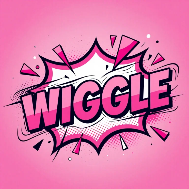 A Dynamic And Energetic Comic Sound Icon, Indictaing Twerkin...