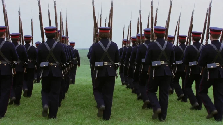 Lstsmr2003, A Regiment Of Soldiers In Dark Blue Uniforms And...
