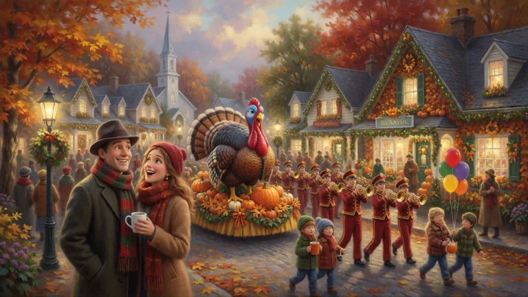 3d, Oil Painting, Thanksgiving Romantic Comedy In A Pictures...