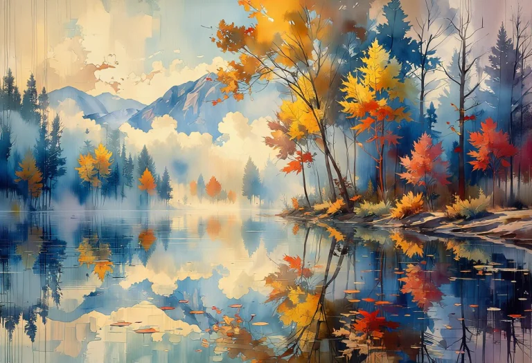 Aquarelle Art Style Expressive Watercolor Painting Of A Brea...