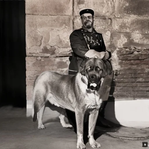 Medelyan Dog, Massive Heavy Build, Blocky Brick-like Head, H...