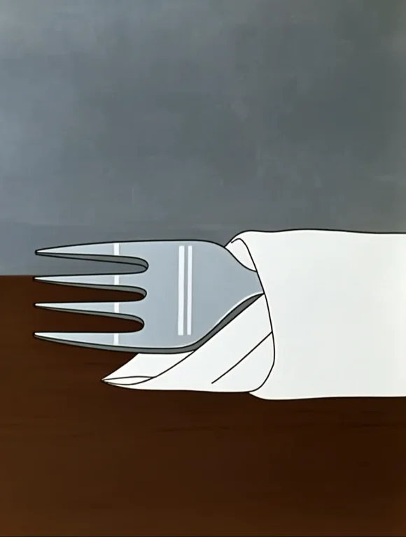 Soyuzmultfilmstyle, A Minimalist Close-up Shot Of A Single P...