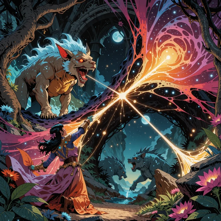 An Epic Maximalist Graphic Novel Centerpiece Design For An I...