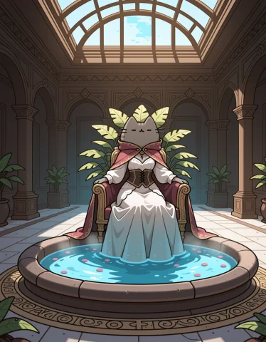 P7shc1tr0n, Pusheen Cat, Pusheen, Presented As A Figure Of O... — Stable Diffusion AI Prompt: p7shc1tr0n, Pusheen Cat, Pusheen, presented as a figure of opulent sensuality re...
