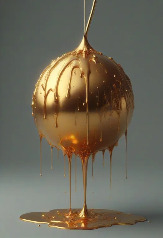Liquidgoldmorph, Dripping, Ball