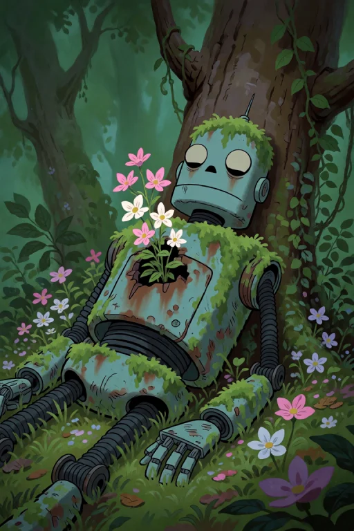 A Jamiehewlett Style Illustration Of A Long-abandoned, Light...