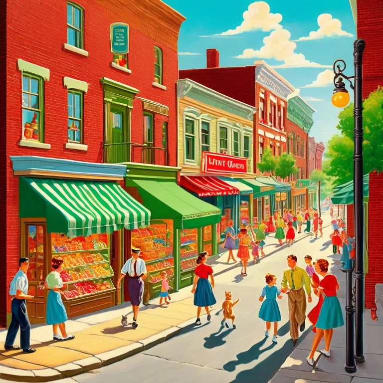 1950s Urban Daytime Street Scene, Gummy Bears, Men In Fedora...