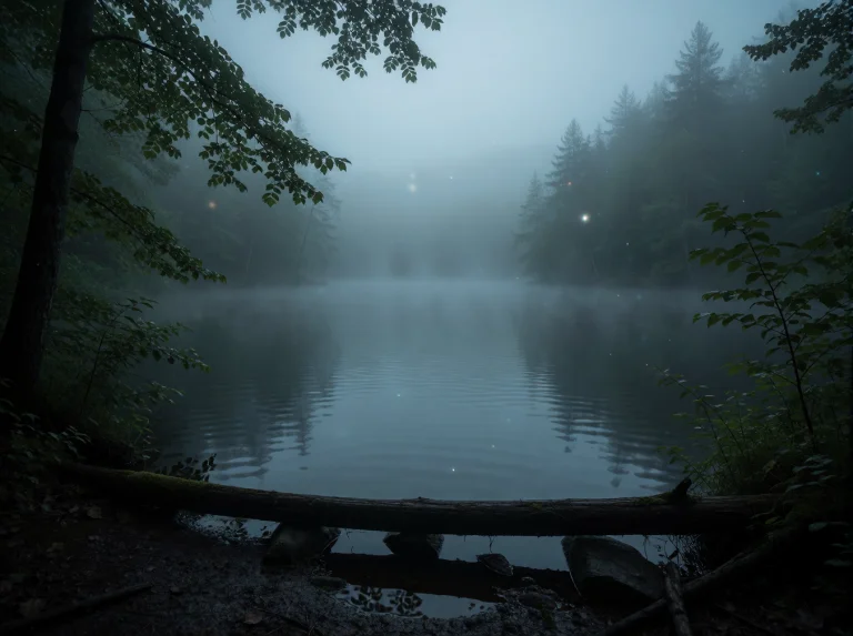 A Mystic Lake, Volume Light, Myst, Fog,