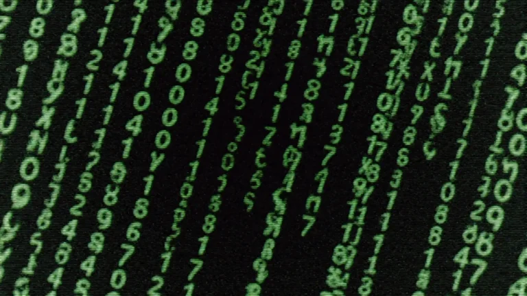 Anmtrx2003, A Digital Rain Of Green Alphanumeric Characters...