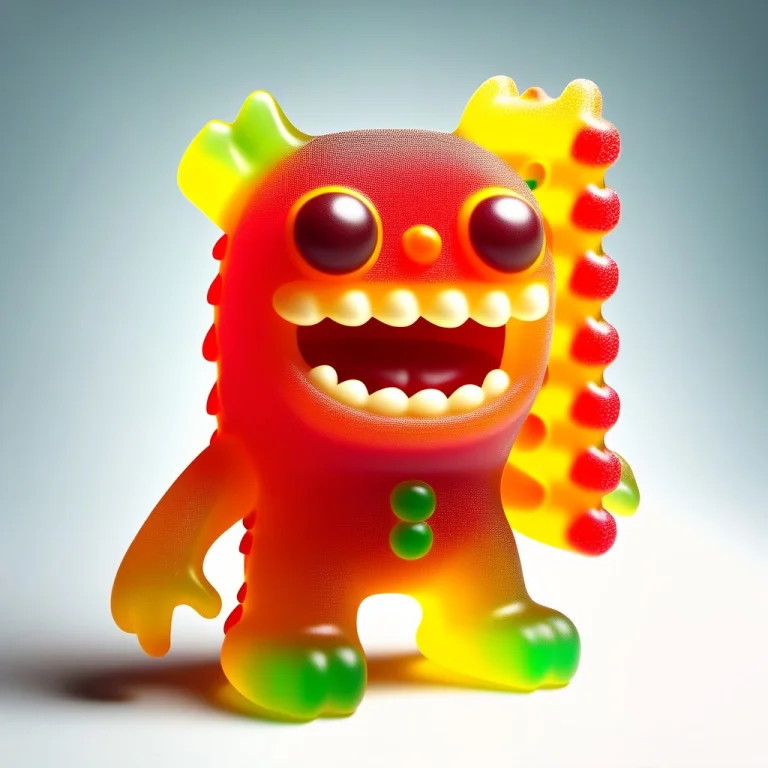 A Funny, Goofy Cartoon Pizza Monster Creature Made Entirely...
