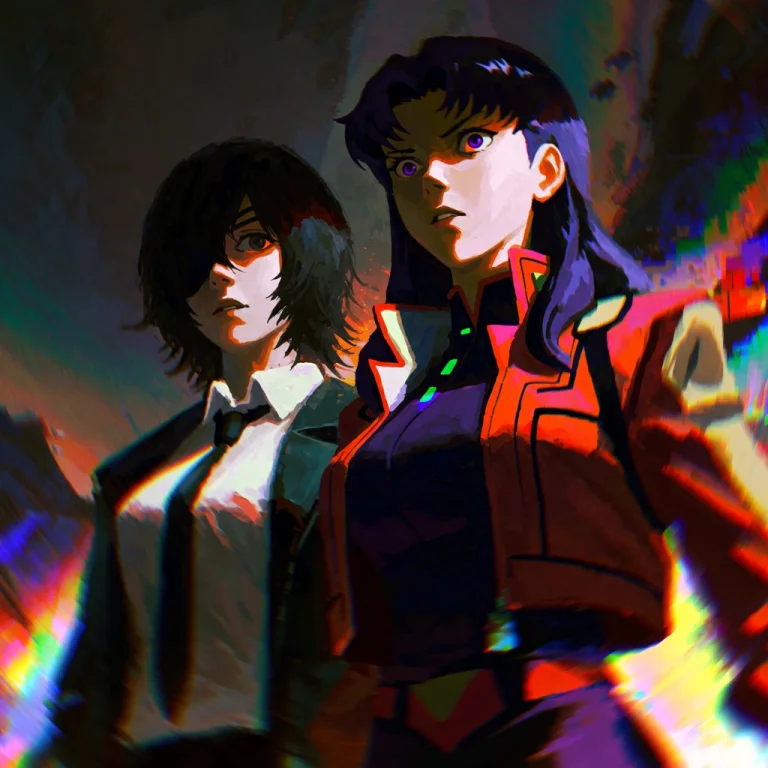 Subject And Action Himeno From Chainsaw Man And Misato Katsu...