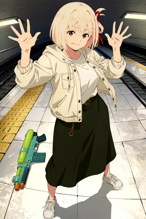 Surrenderingpose Masterpiece, Best Quality 1girl, Solo, Fema...