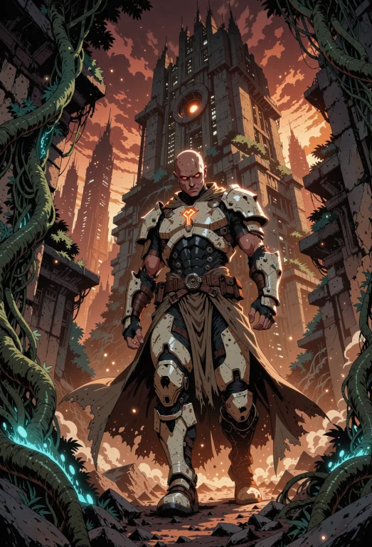 Ultra-detailed Comic Book Cover Art In Cinematic Photorealis...