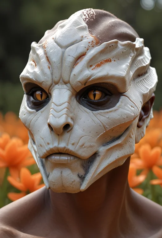 Photorealistic, Portrait Of A Female Turian1.2. Dark Skin, L...