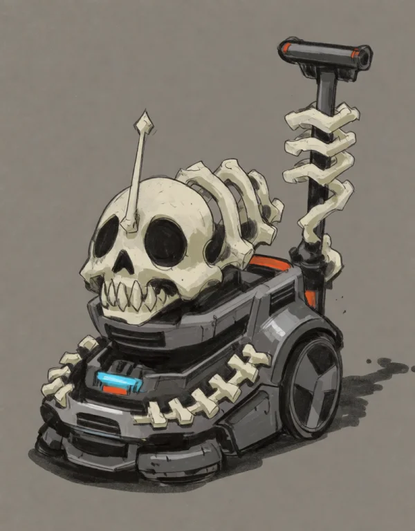 Stylized, Color Sketch, , Parts Decorated Like Bone Ghost Ka...