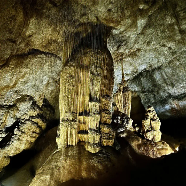 A Photograph Of A Beautiful Cavern