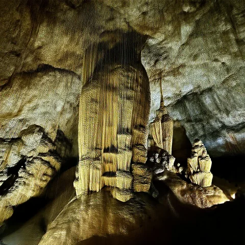 A Photograph Of A Beautiful Cavern — Stable Diffusion AI Prompt: a photograph of a beautiful cavern