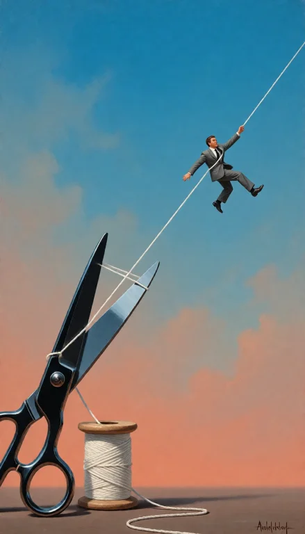 This Is A Surreal Digital Painting Depicting A Small, Gray-s...