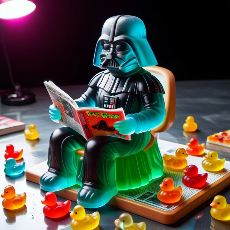 Gummymorph, , A Gummy Darth Vader Sitting On A Gummy Toilet...