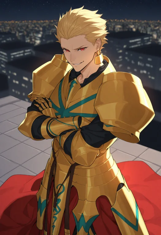 Masterpiece, Best Quality, Gilga, 1boy, Solo, Male Focus, Bl...