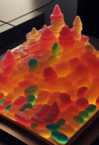 Gummymorph, Fantasy Town Made Of Gummies — SDXL AI Prompt: gummymorph, fantasy town made of gummies