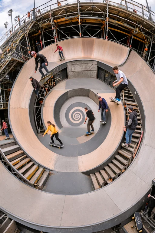 Transform The Entire Image Into A Fisheye Photo Of An Indoor...