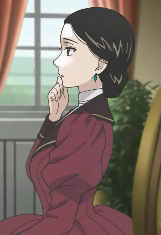 Dorothea Mlders, Black Hair, Long Hair, Brown Eyes, Single H...