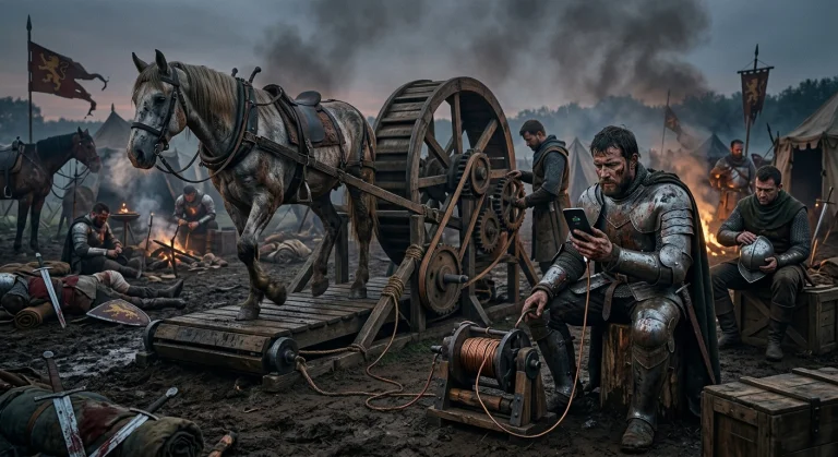 A Highly Photorealistic Cinematic Photograph Of A Medieval B...
