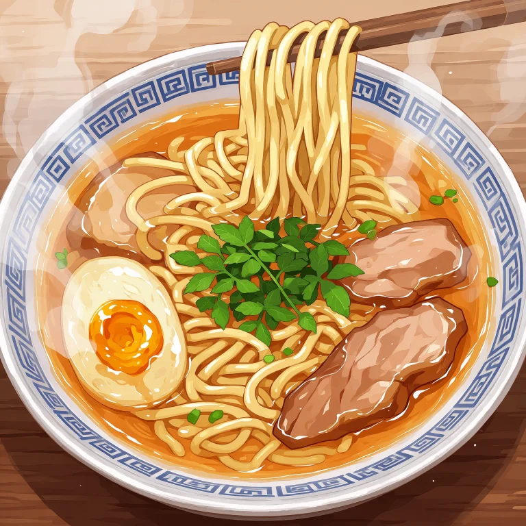 A Bowl Of Ramen. Appetizing Soup, Hyper-detailed, Herbs, Egg...