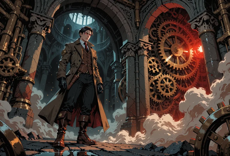 Epic Comic Book Cover Art Masterpiece Style Illustration Ble...