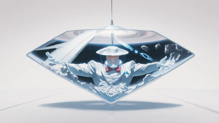 1boy, Space, Smile, Silver