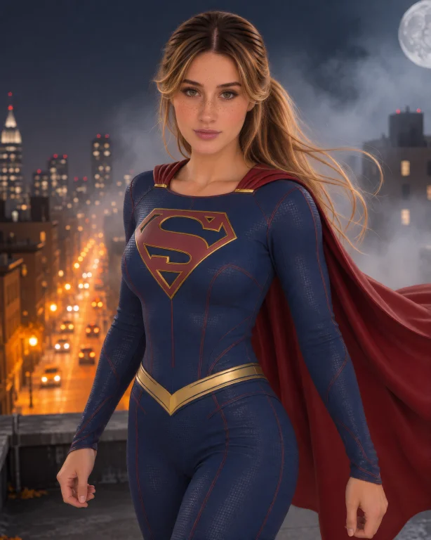 Aurora, Supergirl-inspired Halloween Heroine, Beautiful Femi...