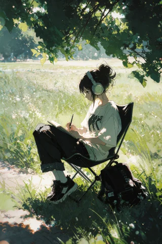 Zidiusart, Velnari, , A Young Woman Drawn In A Stylized Japa... — Stable Diffusion AI Prompt: zidiusArt, velnari, , A young woman drawn in a stylized Japanese anime style sit...