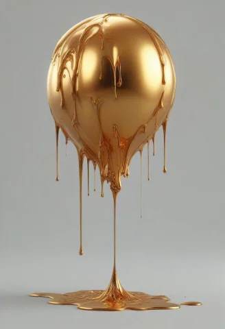 Liquidgoldmorph, Dripping, Balloon — SDXL AI Prompt: liquidgoldmorph, dripping, balloon